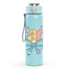 1PC Teach Bow Letter Design 750ml Color Plastic Sports Water Bottle Leakproof Flip Straw Lid Suitable for Sports Office Home Use