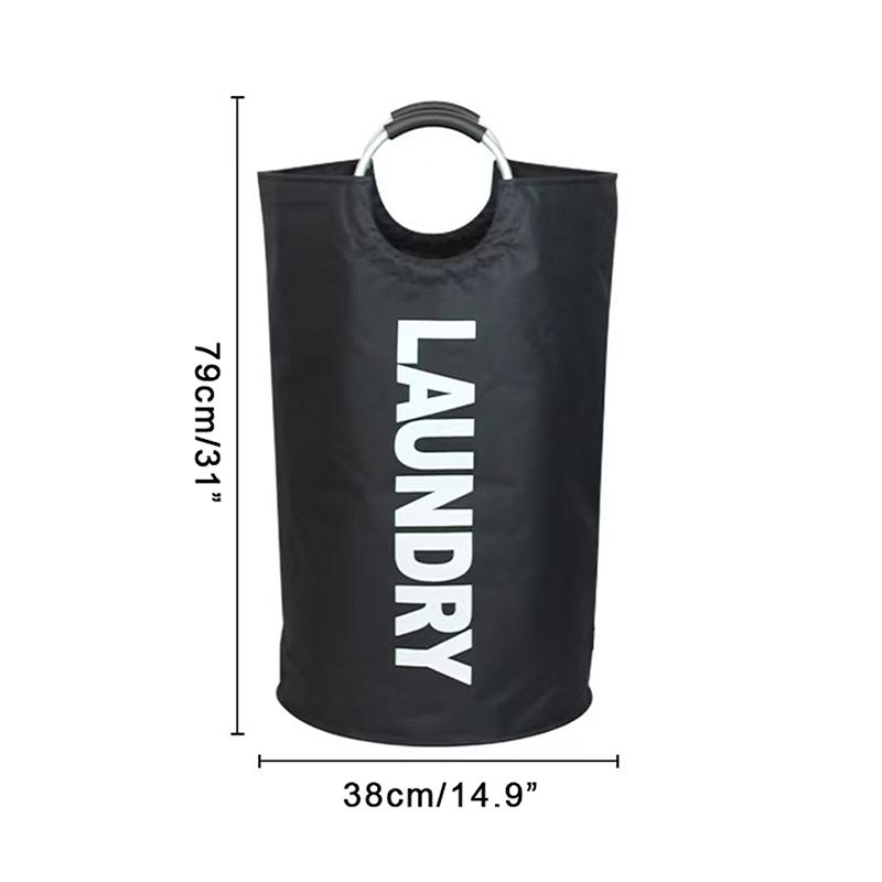 90L Super Velký Koš na Prádlo Oxford Tkanina Vodotěsný Vak na Prádlo s Uchem Koš na Špinavé Prádlo