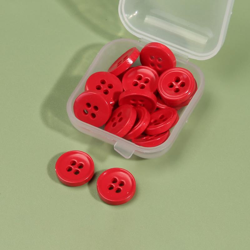 

Аксессуары для пуговиц для рубашек Мужская и женская одежда Рубашка Кардиган Круглые изящные пуговицы Универсальные черные белые верхние пуговицы 10 #China red * diameter 11mm * round