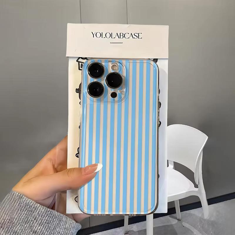 Colorful Vertical Stripes Clear Phone Case For Samsung Galaxy S26 S25 Ultra S24 S23 FE S22 S21 Plus S20 A73 A72 Silicone Cover
