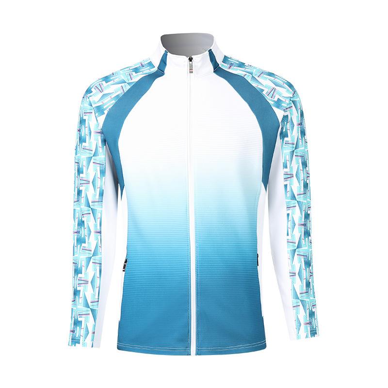 Herbst und Winter Langarm Sportjacke Herren- und Damenjacke Badmintonbekleidung Trainingsset