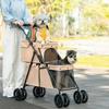 Double Layer Dog Cat Pet Carrier Easy to Fold Deck Large
