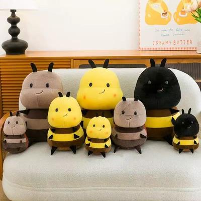 Kawaii Honey Bee Plush Toy Soft Stuffed Animal Cute Bee Plushies Pillow Lovely Home Decor Birthday Gift For Girls Boys