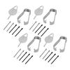 4 Sets Stylus-Stiftspitzen Idealer Ersatz 20 Spitzen 4 Fingerhüte 4 Pinzetten Touch-Stylus-Stiftspitzen für Galaxy Tab S6 T860 T865