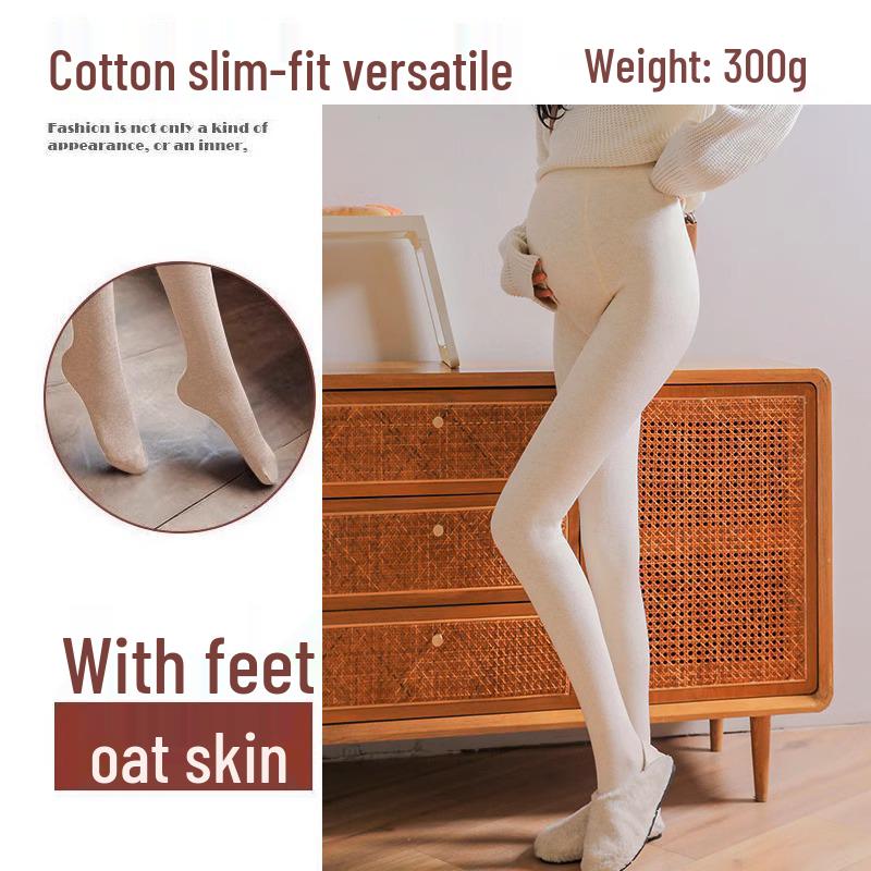 

Plus Velvet Maternity Tights: Non-Slip, Thick, Footed Pantyhose for Spring & Autumn – Short Person Warmth 120g One Size Thin 15~28℃