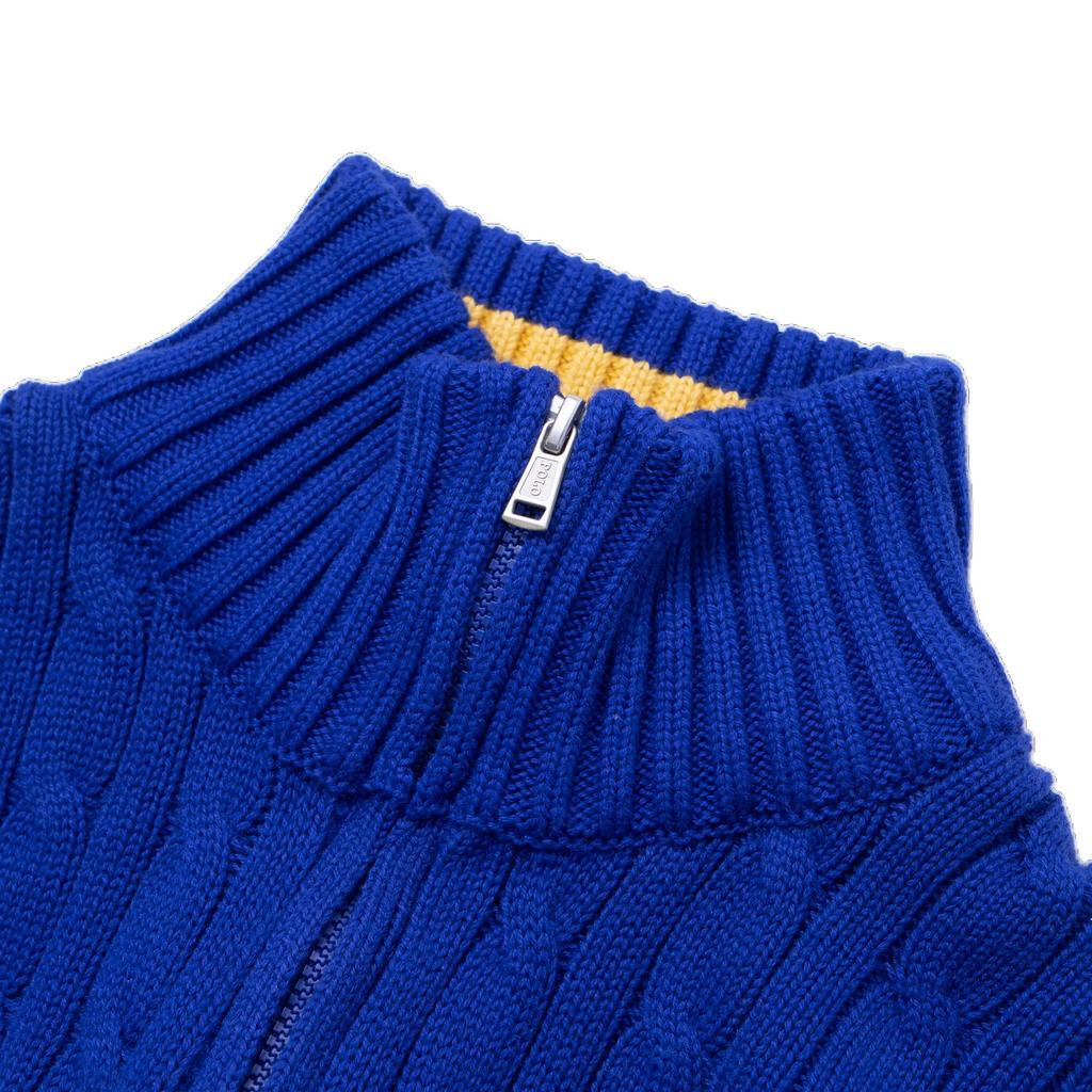 Polo Ralph Lauren Zopfmuster Baumwoll Reißverschluss Pullover Kinder Kinderpullover 323868894-022