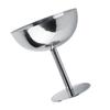 Stainless Steel Stainless Steel Ice Cream Cups Unbreakable Durable Stainless Steel Martini Glasses Silver Footed Dessert Bowl