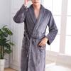 Male Bathrobe Comfortable Fleeced Pockets for Hotel