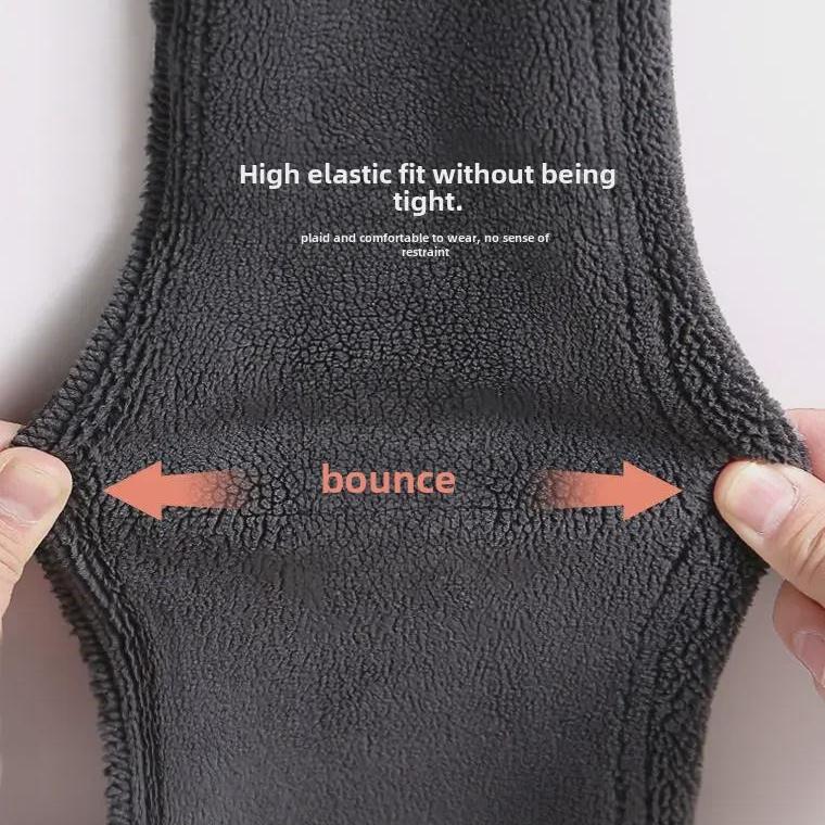 Girls' Winter Plus Velvet Thick Leggings - One-Piece Warm Outerwear Pants for Kids