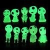 LeTradeJP 10 Pieces Resin Decoration Wooden Elf Figure Glowing Tree Movie Character Cute Doll Collection Gift Interior Miniature Alien Cartoon Micro