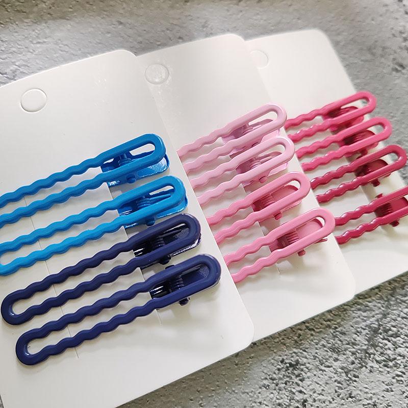 4pc Lovely Alloy Colorful Hair Side Clips Hairpin for Women Girls Children Retro Headband for Hair Accessories Headwear Ornament