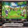 Animal Crossing Personalized Tapestry Support Custom Name, Wall Art Home Decoration