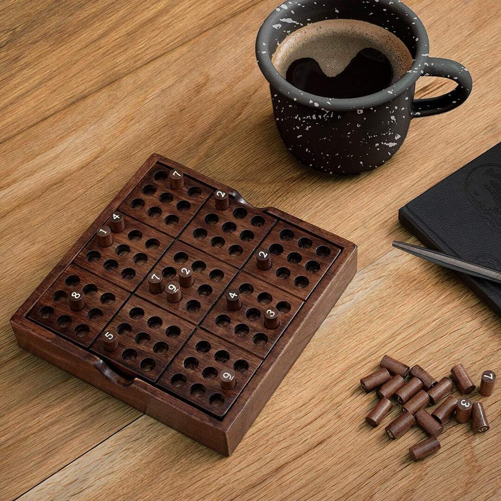 Iron And Glory Sudoku, 1-Player Wooden Board Game, SUCK UK
