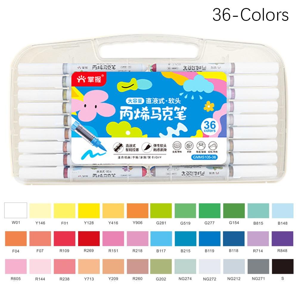 Soft Tip Acrylic Marker Straight Liquid Art Watercolor Pen Professional Colour Pen  Graffiti