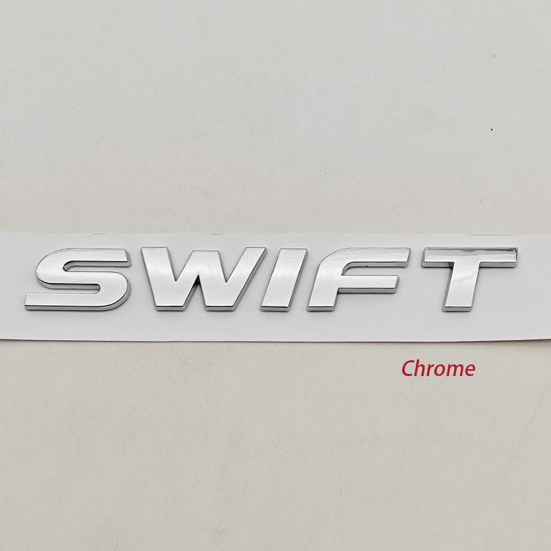 AAGN1 Pre SUZUKI Swift ABS Predný znak na auto Logo zadného kufra 3D odznak Nálepka Modifikovaná dekorácia s písmenami