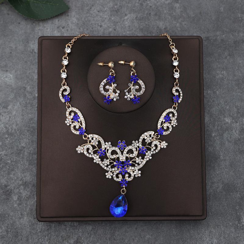 Set di Collana e Orecchini alla Moda in Stile Coreano: Accessori Perfetti per Matrimonio Sposa