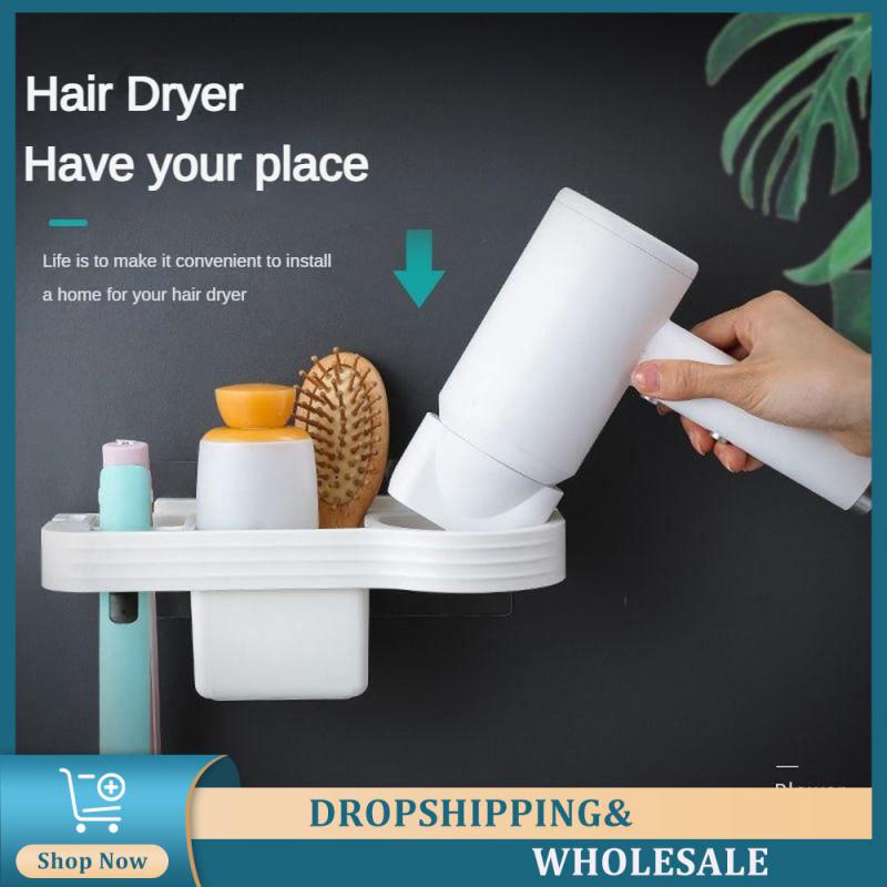 

Hair Dryer Holder Three Color Selection Does Not Take Up Space 3 Colors Length 25cm Bathroom Rack Wall Shelf Preferred Material