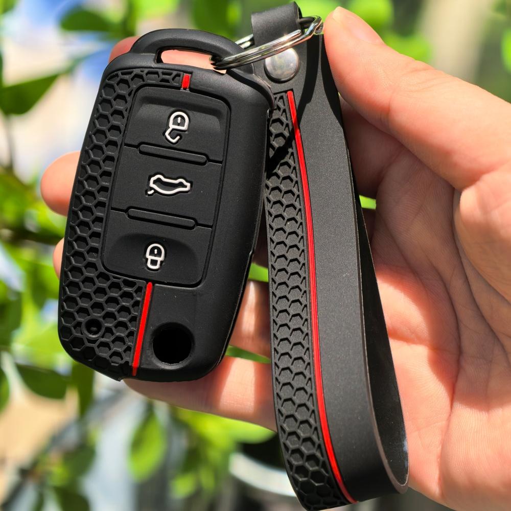 

Silicone Keychain key cover For Volkswagen Polo Tiguan Passat B5 B6 B7 Golf 4 5 6 MK6 Jetta Lavida Skoda Octavia Seat Leon Altea