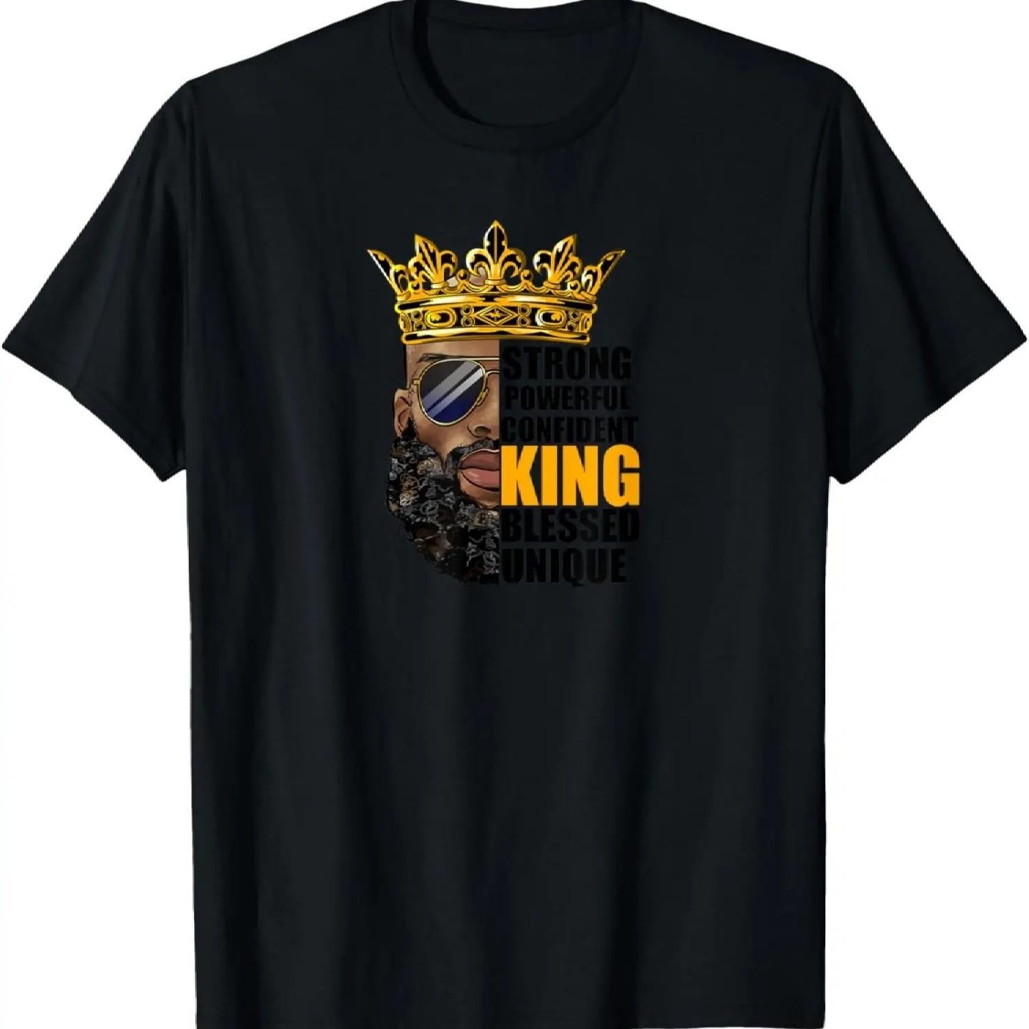 

Черная футболка «Король» (2) S разноцветный