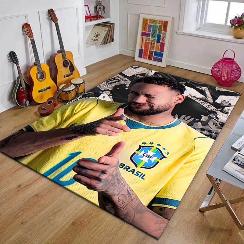 1pc Neymar17 Design Printed Area Rug Carpet for Bedroom Living Room Home Decor Rugs Mat Non Slip Mat Rug for Bedside
