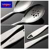 QianXing 304 Stainless Steel Long Handle Serving Spoon Set