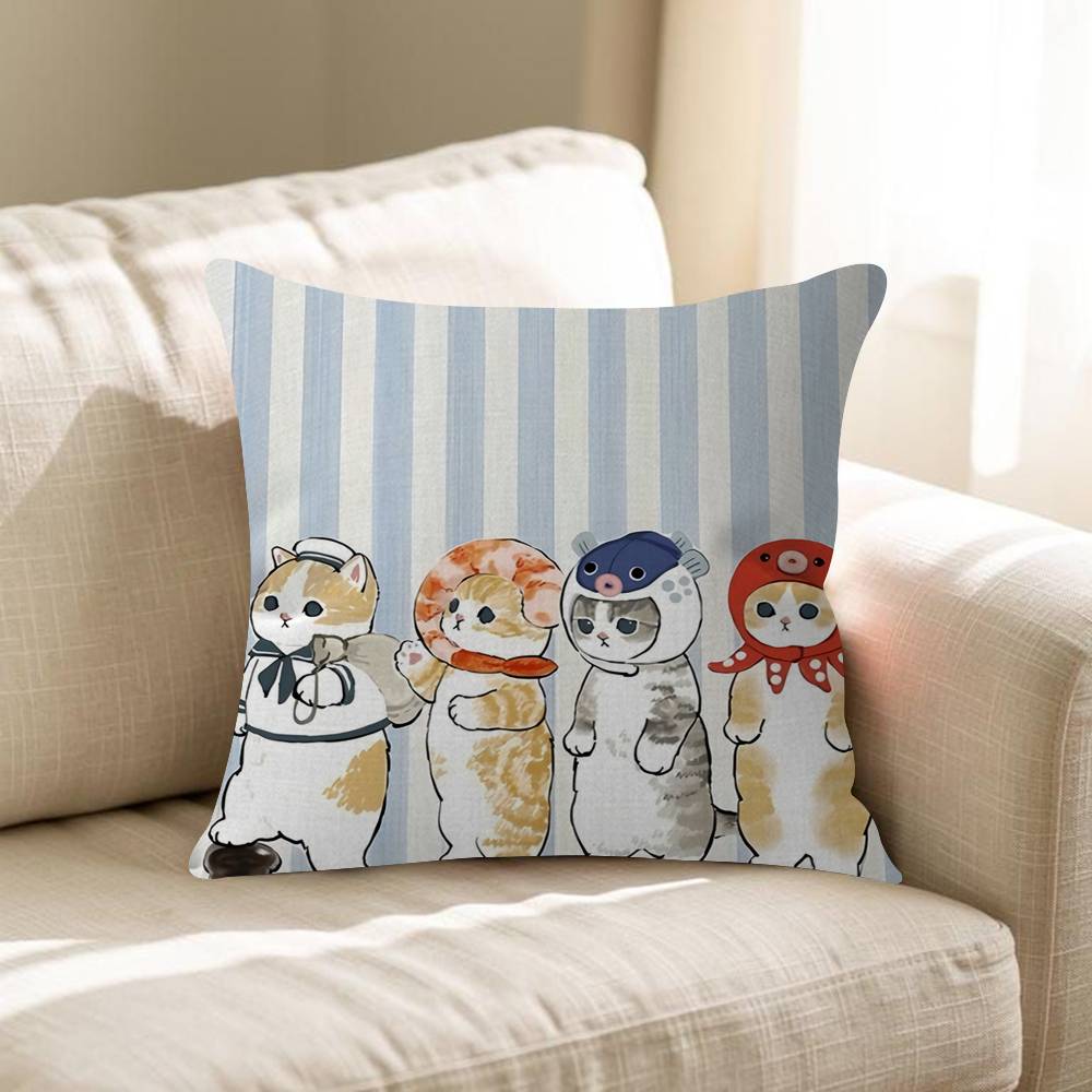 Cartoon Ins Mofuasnd Cat Pillow Anime Pillow Sofa Bed Head Pillow Cover Cushion Cover Fashion