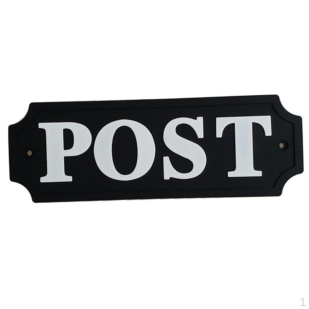 

Дверной знак, черный фон с вывеской POST,