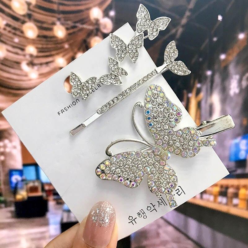 

Модная заколка для волос Matel для женщин 2021, заколка для волос с геометрическим рисунком для девочек, заколка для волос с бантом и бабочкой, головные уборы, аксессуары для волос, подарок зелёный/фиолетовый