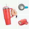 STANLEY Vacuum Slim Stainless Steel Straw 880ml Insulated Water Outdoor Splash H2.0 Quencher, 0.88L Tumbler, Bottle, Use, 10-10829