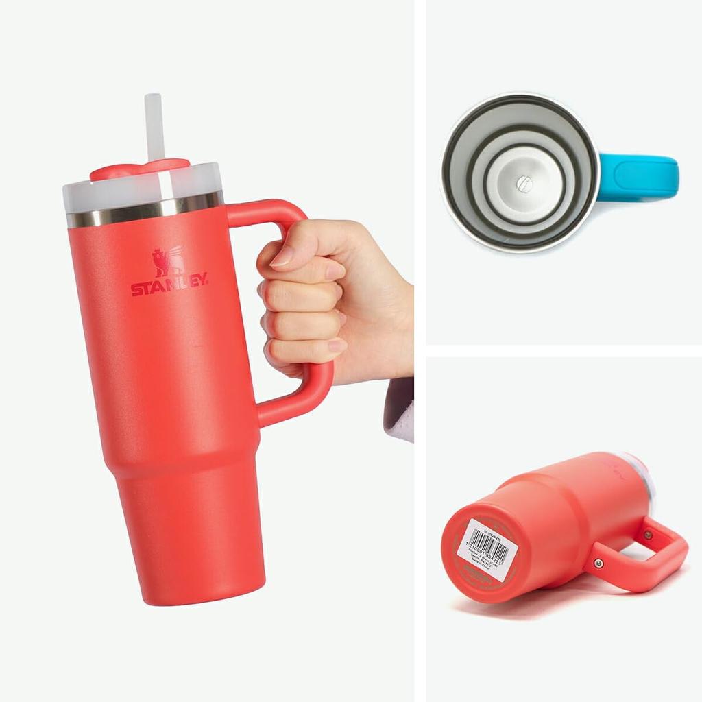 STANLEY Vacuum Slim Stainless Steel Straw 880ml Insulated Water Outdoor Splash H2.0 Quencher, 0.88L Tumbler, Bottle, Use, 10-10829