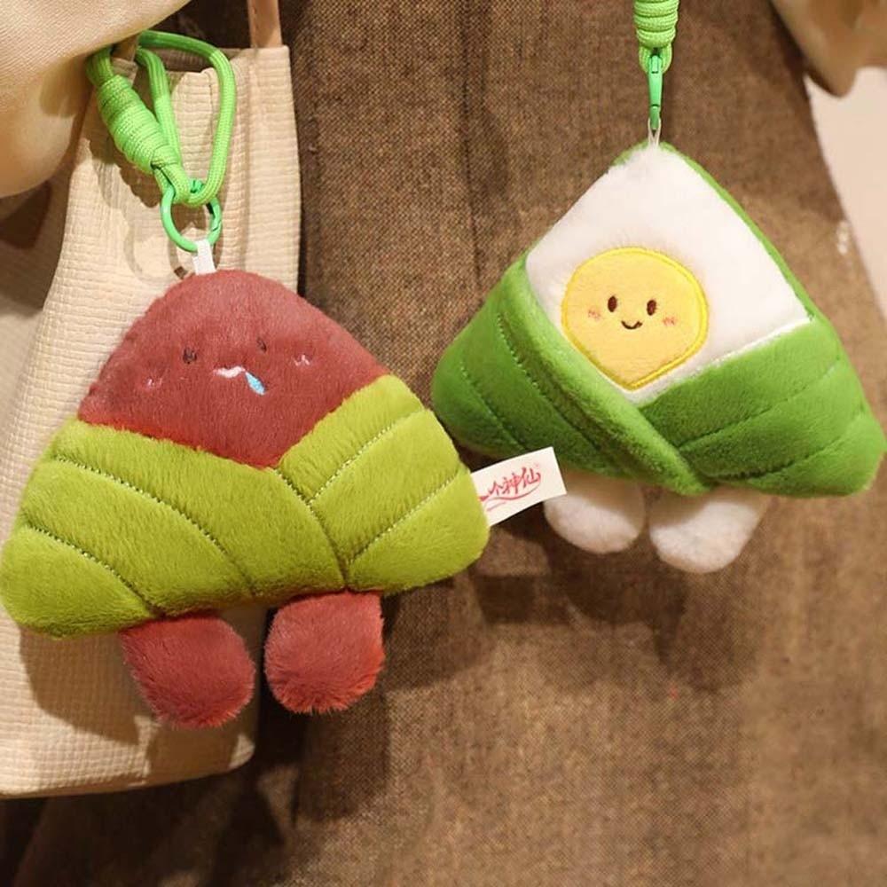 Ultra-Soft Velvet Cartoon Zongzi Plushie Dragon Boat Festival Doll Bedside Comfort Toy