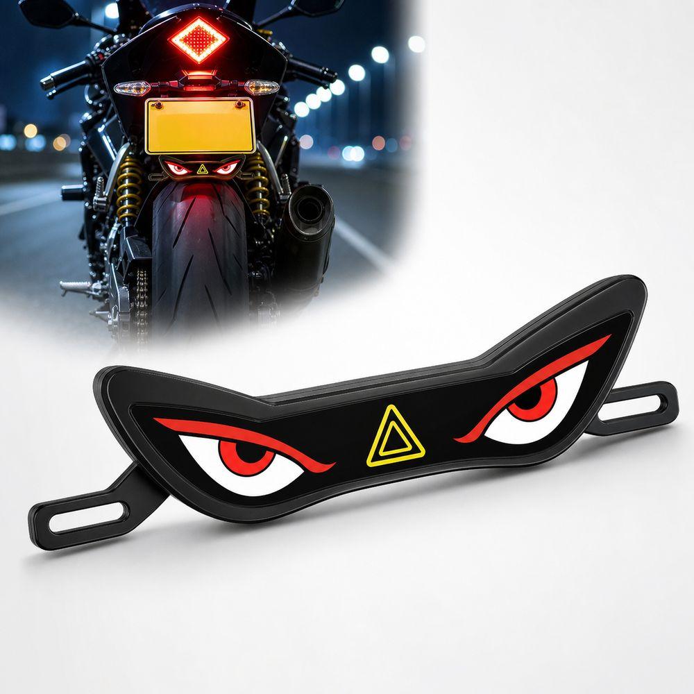 Strobe Mode LED License Plate Light Waterproof Rear Warning Lamp E-Bike Accessories