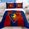 3PCS Pogoń Football Crest Bedding Set 2D Printing (Includes 1 Duvet Cover + 2 Pillowcases Coreless), Bedroom decor,Fan gift