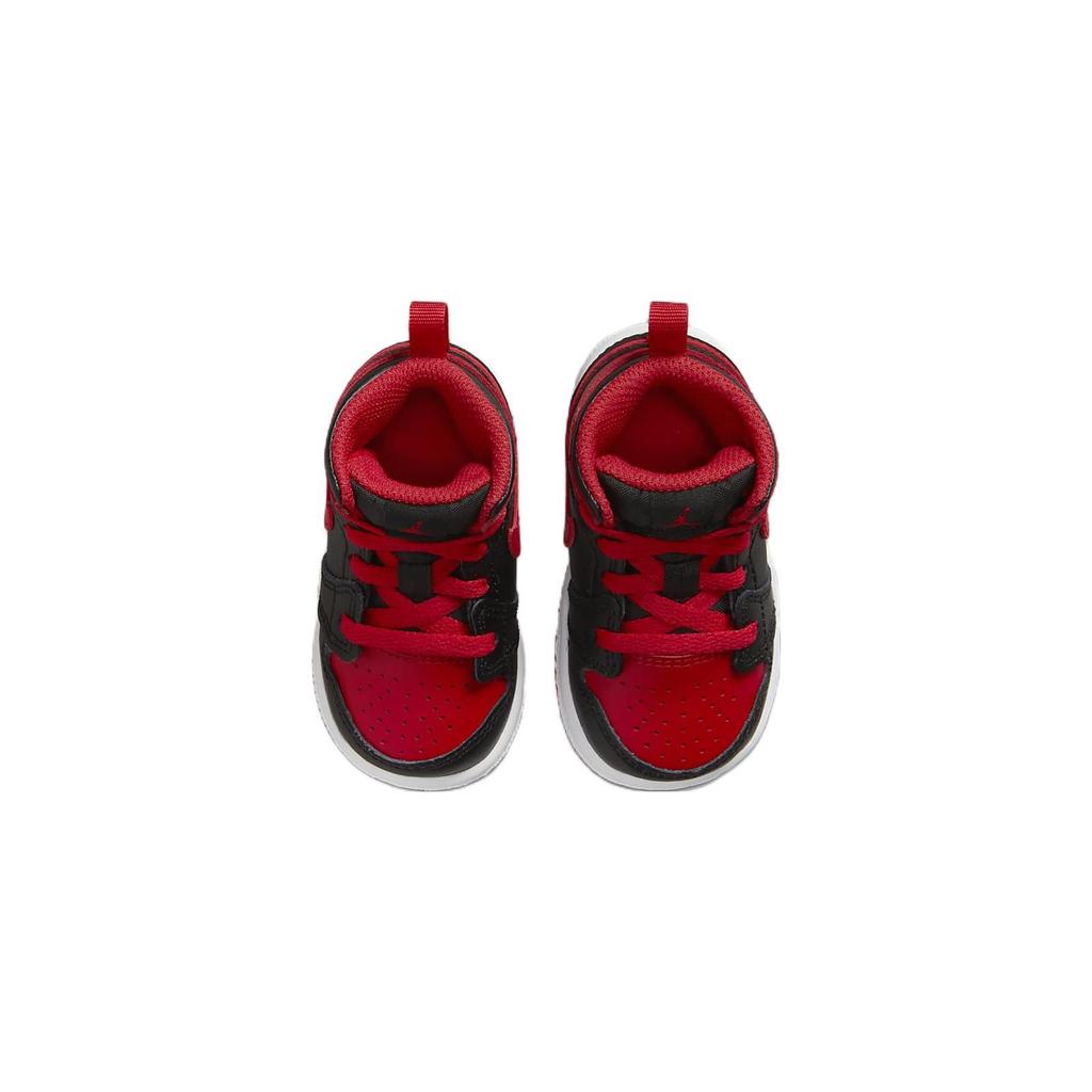 Air Jordan 1 Mid TD Alternate Bred Baby Sneakers Black White Fire-Red DQ8425-060