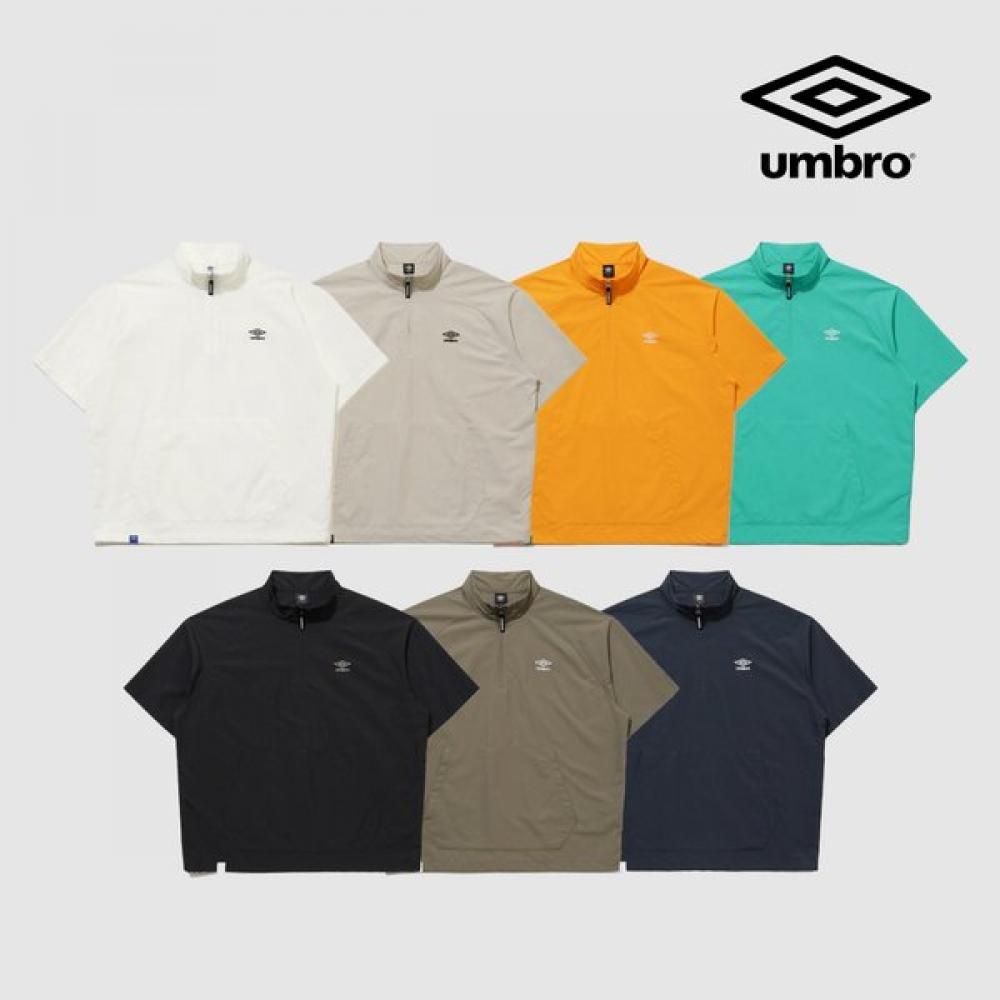Umbro Classic Short Sleeve Stand Neck Anorak Ur124cwt31 beige/085