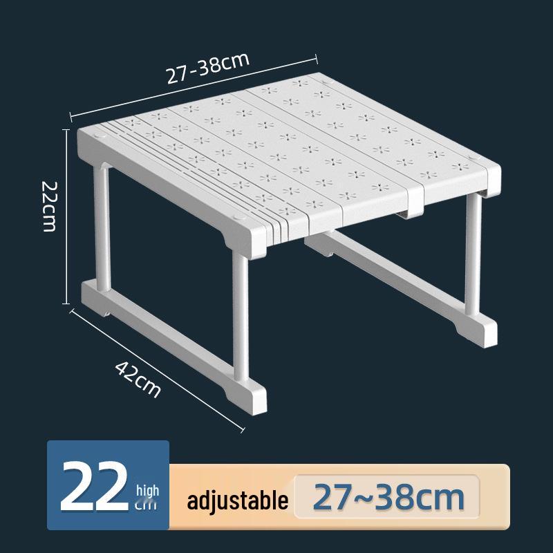 Retractable Kitchen Sink Organizer: Multi-Functional Layered Storage Shelf