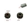 Durable Electric Hand Drill Gear 2Pcs 9-16 Teeth Parts Fit 550 775 Motor Shafts for Cordless Charging Drill Replacement
