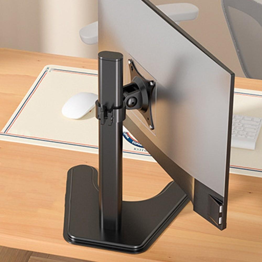 Adjustable Desktop Monitor Holder 14-27 Inches Portable Computer Monitor Stand Increase Height Large Base