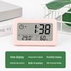 Nordic Style Colorful Clock: Simple Electronic Display with Temperature and Humidity Monitoring, Thin and Convenient Design.