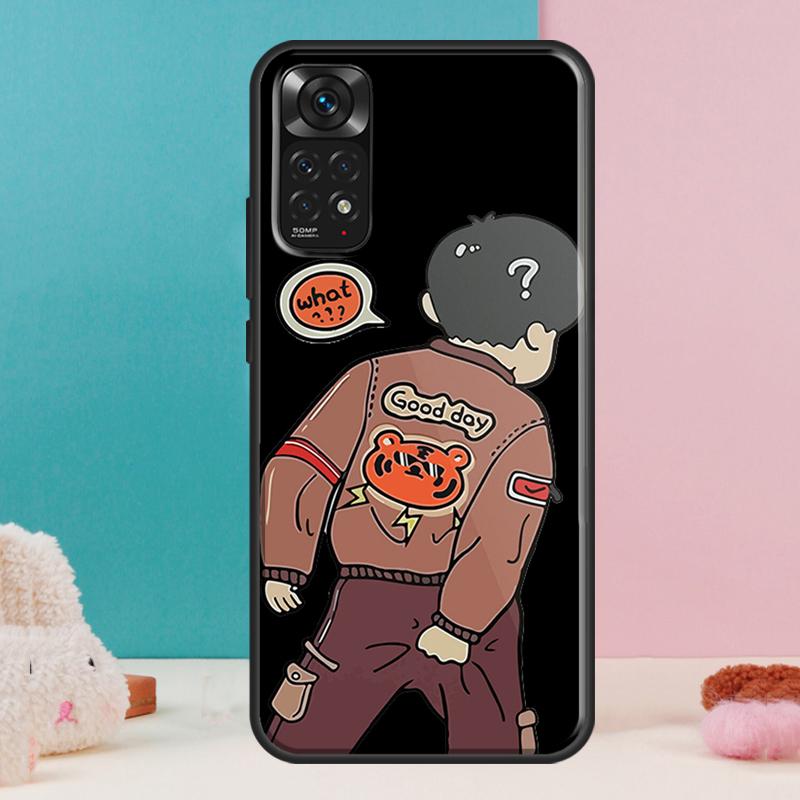 Cartoon Couple Love Boy Girl Case For Xiaomi Redmi Note 14 13 Pro 12 11 9 10 9S 10S 11S 12S Redmi 14C 13C 10C 12C Cover