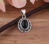 Solid 925 Sterling Silver Black Onyx Gemstone Pendant Healing Pendant Boho Jewelry Designer Pendant