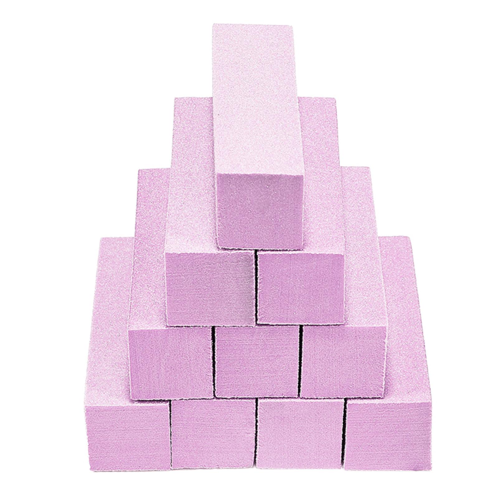 4-sided Mini Nail File Blocks Sponge Nails Polish Sanding Buffer Strips Sanding Polishing Manicure Nail Art Tools 10pcs