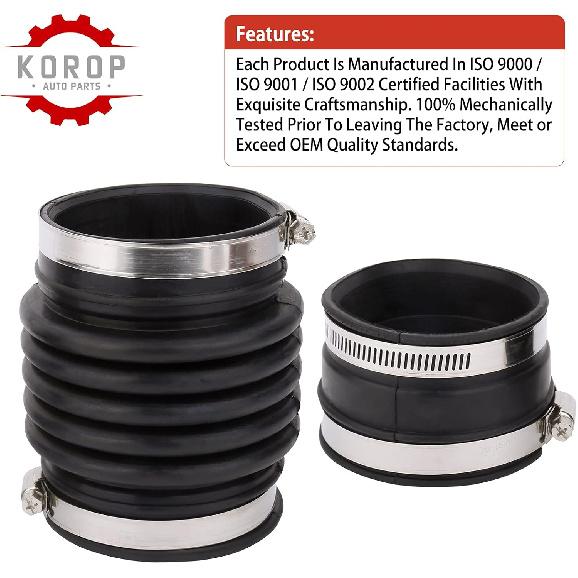 Air Cleaner Intake Hose Replaces# 16576-EA200 Fits for 2005-2019 Nissan Frontier, 2005-2012 Pathfinder, 2005-2015 Xterra, Fresh Intake Boot Tube Duct