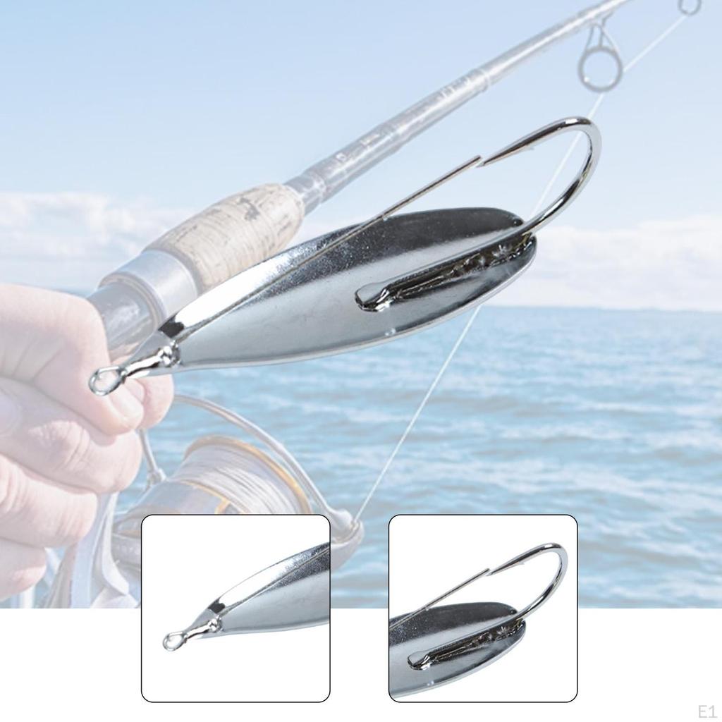 Fishing Spoon Lure Copper Hard Sturdy Weedless for Jigging Drifting, Trolling, Saltwater