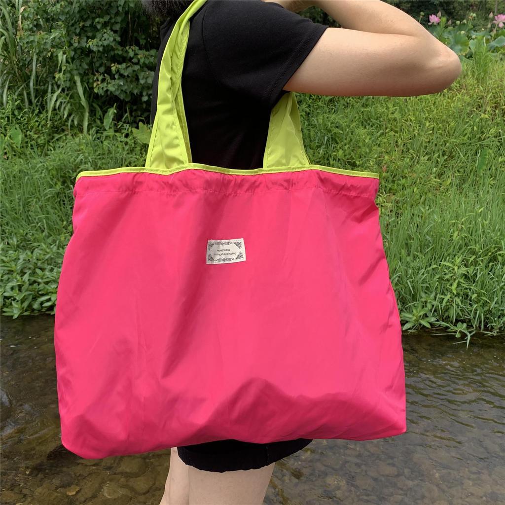 Najlepiej sprzedająca się ekologiczna poliestrowa składana torba na zakupy – bardzo duża, przenośna torba na ramię