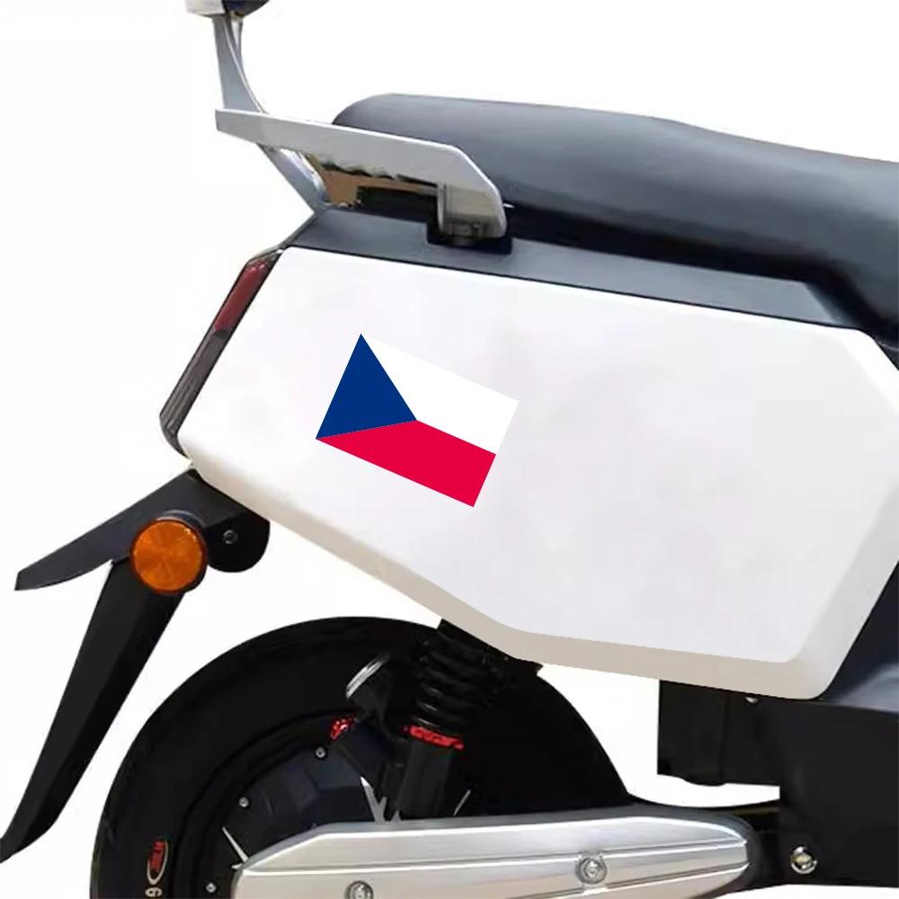 3Pcs Czech Flag Sticker Car DIY Vinyl Decals Czekh Republic Motorcycle Accessories For Skoda Comic Octavia Kroc Kodiaq Superb