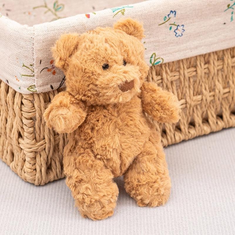 Niedlicher Mini Bär Schlüsselanhänger Weicher Schlüsselanhänger Anhänger Zarte Taschenanhänger Cartoon Bärenpuppen Geschenk für Frauen Kinder und Erwachsene