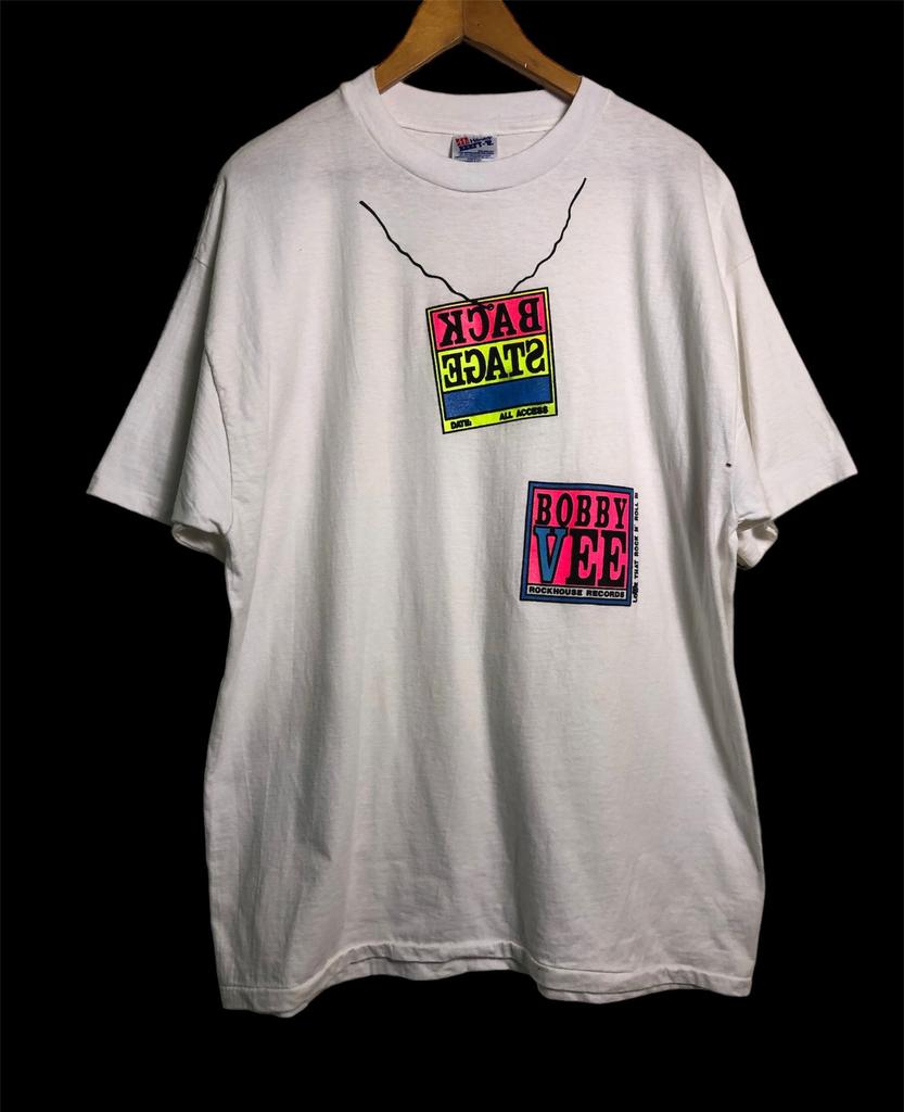 Vintage 90s Bobby Vee Robert Thomas Velline Promo Tour Concert T Shirt XL Size