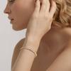 Gold Plated Cubic Zirconia Tennis Bracelet for Women, 4mm CZ Stone Wedding Party Jewelry Hypoallergenic