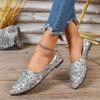 Fashion Women Flats Sequined Shallow Mouth Wear-Resistant Shoes Women 2025 New Spring Fashion Loafers Comfortable Casual Sneakers Women
